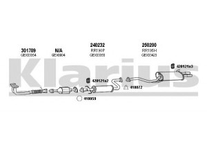 KLARIUS 120043E išmetimo sistema 
 Išmetimo sistema -> Išmetimo sistema, visa