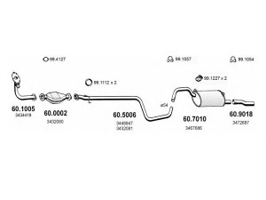 ASSO ART2462 išmetimo sistema 
 Išmetimo sistema -> Išmetimo sistema, visa