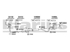 KLARIUS 930851U išmetimo sistema 
 Išmetimo sistema -> Išmetimo sistema, visa