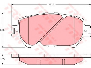 TRW GDB3314 stabdžių trinkelių rinkinys, diskinis stabdys 
 Techninės priežiūros dalys -> Papildomas remontas
0446530340, 0446533240, 0446533250