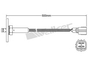 WALKER PRODUCTS 250-24501 lambda jutiklis 
 Išmetimo sistema -> Jutiklis/zondas
89465 69115, 89465 69125, 8946569065