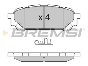 BREMSI BP3270 stabdžių trinkelių rinkinys, diskinis stabdys 
 Techninės priežiūros dalys -> Papildomas remontas
32006220, 26696FE040, 26696FE050