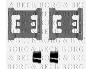 BORG & BECK BBK1047 priedų komplektas, diskinių stabdžių trinkelės