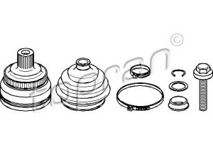 TOPRAN 108 114 jungčių komplektas, kardaninis velenas 
 Ratų pavara -> Sujungimai/komplektas
8D0 498 099, 8D0 498 099B, 8D0 498 099