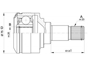OPEN PARTS CVJ5406.20 jungčių komplektas, kardaninis velenas 
 Ratų pavara -> Sujungimai/komplektas
6073690, 6073691, 77TT3K177EB, 77TT3K177FB