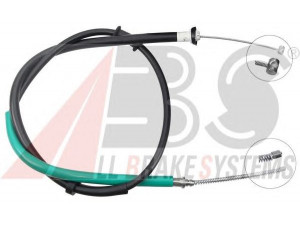A.B.S. K13892 trosas, stovėjimo stabdys 
 Stabdžių sistema -> Valdymo svirtys/trosai
51900231