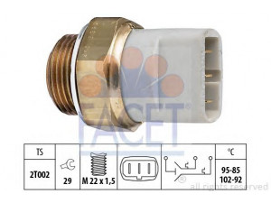 FACET 7.5635 temperatūros jungiklis, radiatoriaus ventiliatorius 
 Aušinimo sistema -> Siuntimo blokas, aušinimo skysčio temperatūra
191 959 481 C, 6U0 959 481, 6U0 959 481 A