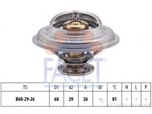 FACET 7.8250S termostatas, aušinimo skystis 
 Aušinimo sistema -> Termostatas/tarpiklis -> Thermostat
93 501 145, 1 612 191, 6 182 480