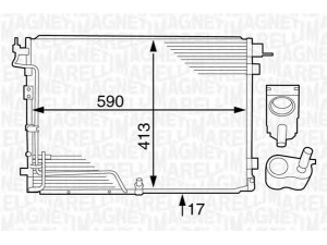 MAGNETI MARELLI 350203626000 kondensatorius, oro kondicionierius 
 Oro kondicionavimas -> Kondensatorius
97606-3E000, 97606-3E001, 976063