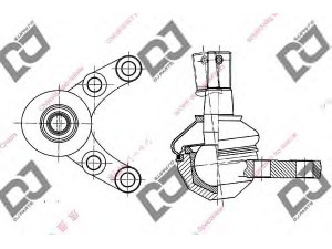 DJ PARTS DB1055 atramos/vairo trauklė 
 Ašies montavimas/vairavimo mechanizmas/ratai -> Sujungimai -> Atramos/vairo trauklė
UH74-34-550, UH7434550, 8AU3-34-510