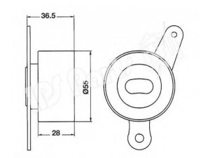IPS Parts ITB-6400 įtempiklis, paskirstymo diržas 
 Diržinė pavara -> Paskirstymo diržas/komplektas -> Dirželio įtempiklis (įtempimo blokas)
14510-PC6-013, 14510-PD2-003, 14510-PD2-004
