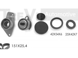 TREVI AUTOMOTIVE KD1017S paskirstymo diržo komplektas 
 Techninės priežiūros dalys -> Papildomas remontas