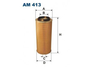 FILTRON AM413 oro filtras 
 Techninės priežiūros dalys -> Techninės priežiūros intervalai
182A, 691726, 9293140, 5010910