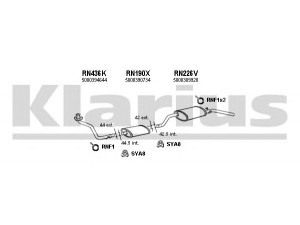 KLARIUS 720235U išmetimo sistema 
 Išmetimo sistema -> Išmetimo sistema, visa