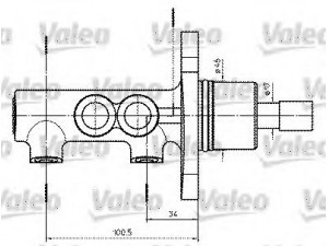 VALEO 402302 pagrindinis cilindras, stabdžiai 
 Stabdžių sistema -> Pagrindinis stabdžių cilindras
8D0611021A, 8D0611021B, 996 355 910 00