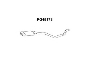 VENEPORTE PG45178 priekinis duslintuvas 
 Išmetimo sistema -> Duslintuvas
1717E9, 1717F0, 172864, 172894