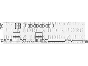 BORG & BECK BWL3053 įspėjimo kontaktas, stabdžių trinkelių susidėvėjimas
34 35 6 792 573