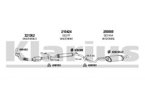 KLARIUS 930730E išmetimo sistema 
 Išmetimo sistema -> Išmetimo sistema, visa