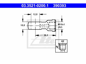 ATE 03.3521-0200.1 jungtis, metaliniai vamzdeliai
974 130 007, 5 62 562, 90374770