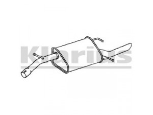 KLARIUS DW38M galinis duslintuvas 
 Išmetimo sistema -> Duslintuvas
96270607, 96273662