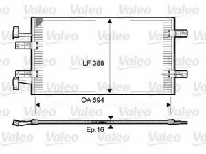 VALEO 814171 kondensatorius, oro kondicionierius 
 Oro kondicionavimas -> Kondensatorius
93857126, 8200774211, 93857126