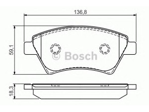 BOSCH 0 986 495 071 stabdžių trinkelių rinkinys, diskinis stabdys 
 Techninės priežiūros dalys -> Papildomas remontas
41 06 087 13R, 77 01 207 672, 77 01 209 697