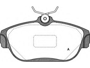 OPEN PARTS BPA0368.00 stabdžių trinkelių rinkinys, diskinis stabdys 
 Techninės priežiūros dalys -> Papildomas remontas
271349, 2713493, 271979, 3516916