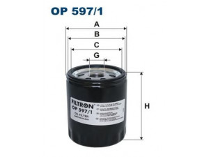 FILTRON OP597/1 alyvos filtras 
 Filtrai -> Alyvos filtras
SHY114302