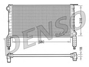 DENSO DRM09063 radiatorius, variklio aušinimas 
 Aušinimo sistema -> Radiatorius/alyvos aušintuvas -> Radiatorius/dalys
46749003