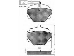 BSF 10469 stabdžių trinkelių rinkinys, diskinis stabdys 
 Techninės priežiūros dalys -> Papildomas remontas
RTC4519, RTC5762, RTC6591, SFP000270