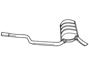 AKS DASIS SG35611 galinis duslintuvas 
 Išmetimo sistema -> Duslintuvas
1244902521