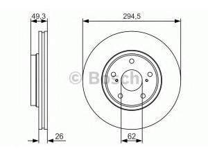 BOSCH 0 986 479 S59 stabdžių diskas 
 Dviratė transporto priemonės -> Stabdžių sistema -> Stabdžių diskai / priedai
43512 02190, 43512 0F030, 43512 12680