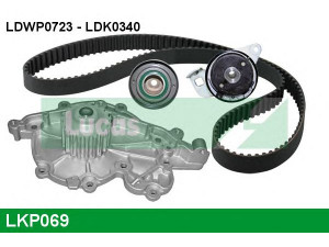 LUCAS ENGINE DRIVE LKP069 vandens siurblio ir paskirstymo diržo komplektas 
 Diržinė pavara -> Paskirstymo diržas/komplektas -> Paskirstymo diržas/komplektas