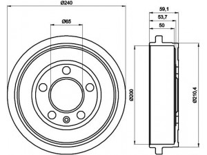 HELLA PAGID 8DT 355 300-371 stabdžių būgnas 
 Stabdžių sistema -> Būgninis stabdys -> Stabdžių būgnas
600609617, 6Q0609617, 6QE609617