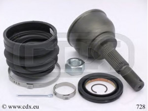 CDX 728 jungčių komplektas, kardaninis velenas 
 Ratų pavara -> Sujungimai/komplektas