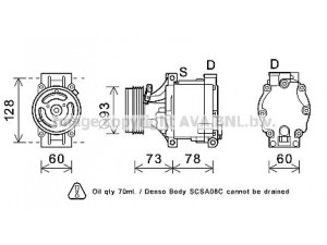 AVA QUALITY COOLING SUK099 kompresorius, oro kondicionierius 
 Oro kondicionavimas -> Kompresorius/dalys
73111AG030