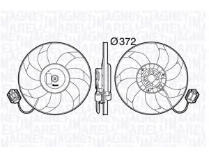 MAGNETI MARELLI 069422588010 ventiliatorius, radiatoriaus 
 Aušinimo sistema -> Oro aušinimas
13 28 6333, 13 41 955, 13286333