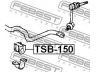 FEBEST TSB-150 skersinio stabilizatoriaus įvorių komplektas 
 Ašies montavimas/vairavimo mechanizmas/ratai -> Stabilizatorius/fiksatoriai -> Sklendės
48815-22150