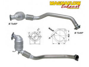 MAGNAFLOW 70602D katalizatoriaus keitiklis 
 Išmetimo sistema -> Katalizatoriaus keitiklis
18307787586