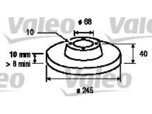 VALEO 186807 stabdžių diskas 
 Stabdžių sistema -> Diskinis stabdys -> Stabdžių diskas
895615601A, 8E0615601B, 8E0615601P