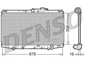 DENSO DRM40021 radiatorius, variklio aušinimas
19010PCA003, 19010PCA013, 19010PCA023