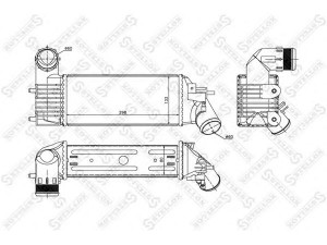 STELLOX 10-40119-SX tarpinis suslėgto oro aušintuvas, kompresorius 
 Variklis -> Oro tiekimas -> Įkrovos agregatas (turbo/superįkrova) -> Tarpinis suslėgto oro aušintuvas
0384F3, 9637809480