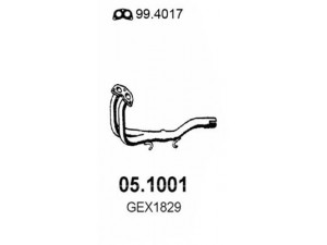 ASSO 05.1001 išleidimo kolektorius 
 Išmetimo sistema -> Išmetimo vamzdžiai
GEX1829