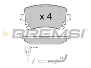 BREMSI BP3087 stabdžių trinkelių rinkinys, diskinis stabdys 
 Techninės priežiūros dalys -> Papildomas remontas
3D0698451, 3D0698451A, 3D0698451