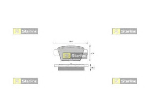 STARLINE BD S836P stabdžių trinkelių rinkinys, diskinis stabdys 
 Techninės priežiūros dalys -> Papildomas remontas
7 736 227 1, 7 736 276 8, 7 736 351 8