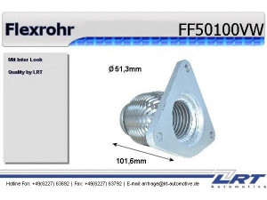 LRT FF50100VW lanksti žarna, išmetimo sistema
82.00.071.846