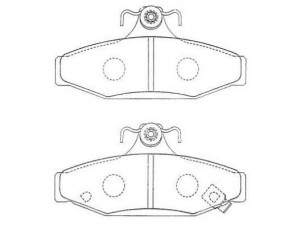 AISIN ASN-270 stabdžių trinkelių rinkinys, diskinis stabdys
4841305000