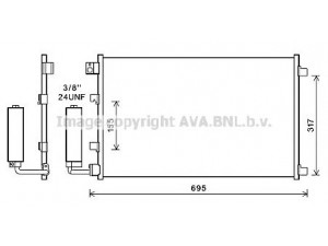 AVA QUALITY COOLING DN5406 kondensatorius, oro kondicionierius 
 Oro kondicionavimas -> Kondensatorius
92100JD200, 92100JD20A