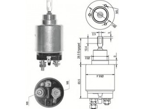 MAGNETI MARELLI 940113050327 solenoidinis jungiklis, starteris