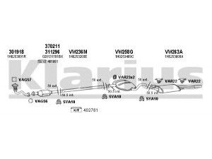 KLARIUS 930346U išmetimo sistema 
 Išmetimo sistema -> Išmetimo sistema, visa